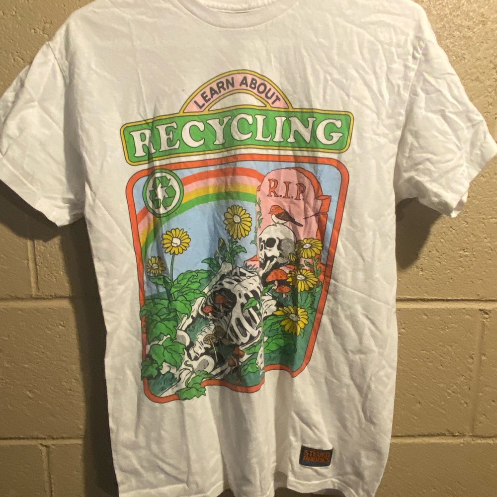 White Graphic Short Sleeve Tee